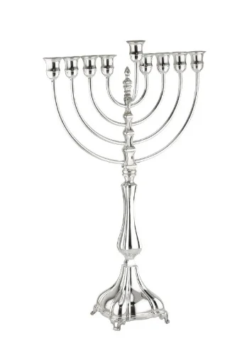 חנוכיה טבולה בכסף -מורשת דגם פררו