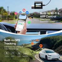 מצלמת רכב חכמה דו-כיוונית 70mai Dash Cam A510-1