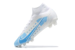 נעלי כדורגל Nike Mercurial Superfly 8 Elite FG לבן תכלת