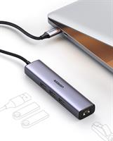 מרחיב חיבורים 4 ב-1 למחשב - טייפ-סי ל-3xUSB3.0 + רשת 1000Mbps - חברת UGREEN דגם 20920