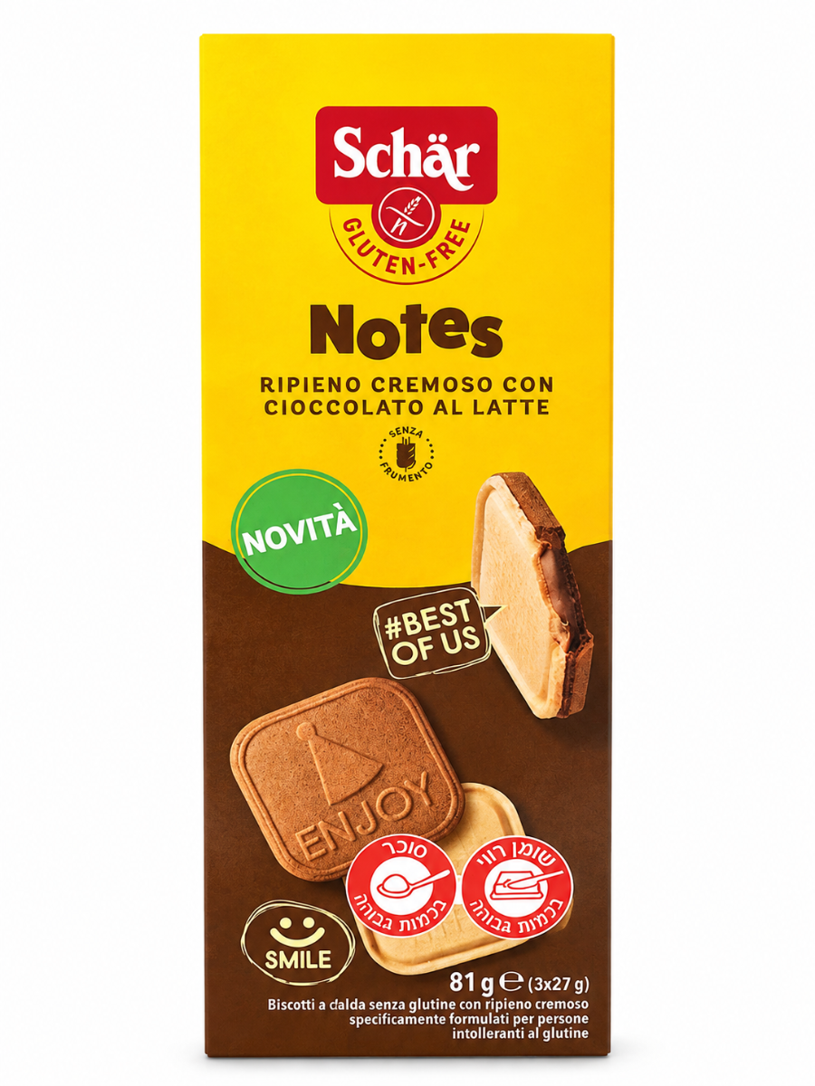 ביסקוויט וופל במילוי שוקולד ללא גלוטן 81 גרם - Schar