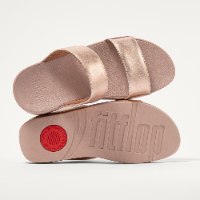 לולו סלייד רוז גולד רצועות חלקות פיטפלופ FITFLOP