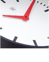 שעון קיר - ניוקאסל - מחוגים באדום 40 ס"מ