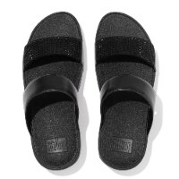 לולו סלייד שחור קריסטל פיטפלופ FITFLOP