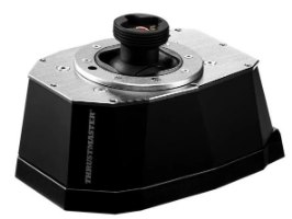 בסיס ג'ויסטיק טיסה מודולרי Thrustmaster AVA PC – USB-C פריט בודד בסיס שחור עם פלטה עליונה כסופה ומנגנון חיבור מרכזי