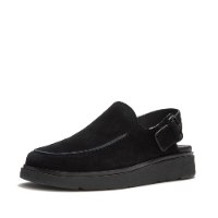 ג'ן FF מיול עם רצועה אחורית זמש שחור FITFLOP Gen-FF Mule With Back Strap פיטפלופ