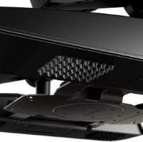 דוושות סימולטור טיסה Turtle Beach VelocityONE Ruder Xbox/PC – מבט תחתון על בסיס שחור כולל פד אחיזה אפור ומנגנון מתכת USB