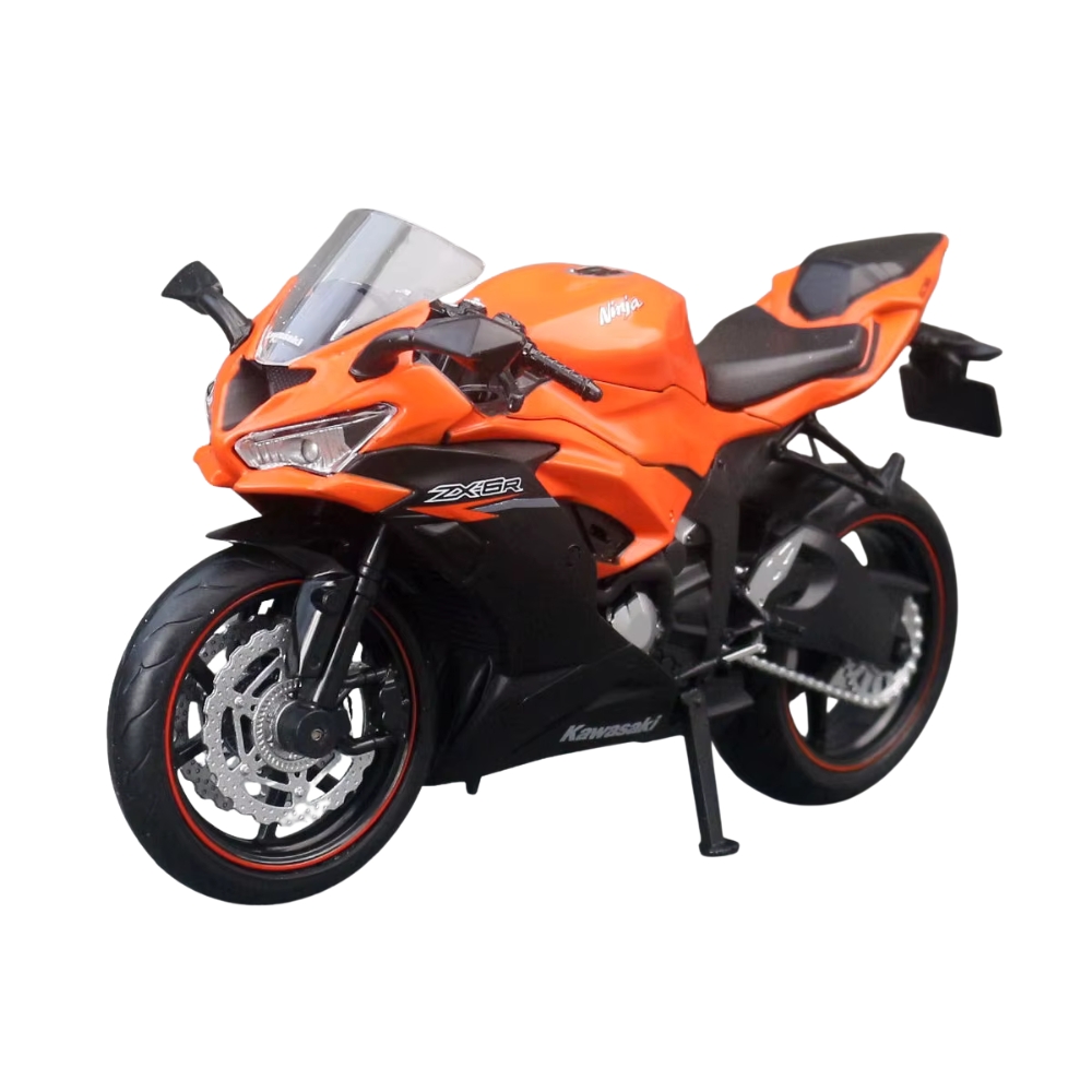 דגם אופנוע קוואסאקי נינג'ה ZX-6R שנת 2023 קנה מידה 1:12