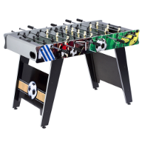 שולחן כדורגל פנים 1.22X61X79 משטח עץ עם רגלי פילוס
