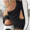 שחור - סנדלי פלטפורמה ספורטיביות Sandals Sports