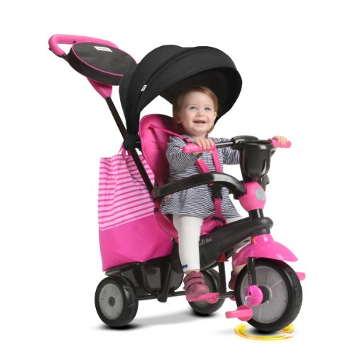 תלת אופן בעל 4 מצבי נסיעה SWING DLX צבע ורוד 798687 מבית קפיץ קפוץ