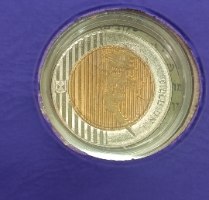 אוגד גולדה מאיר- שנת 1995,  מטבע 10 שקלים, שטר 10 שקלים חדשים, החברה הממשלתית למדליות ולמטבעות