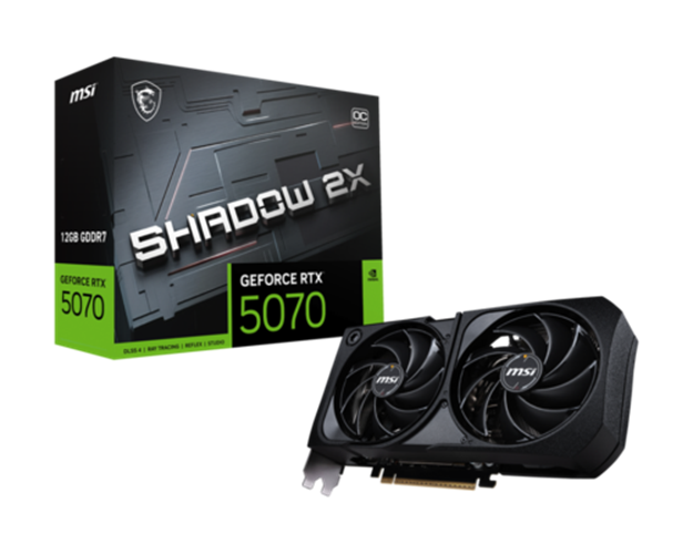 כרטיס מסך MSI   RTX 5070 12G SHADOW 2X OC