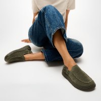 ג'ן FF מיול עם רצועה אחורית זית עמוק FITFLOP Gen-FF Mule With Back Strap פיטפלופ