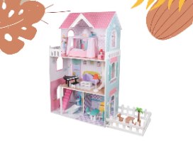 בית בובות מעץ לילדים | ענת | מק"ט W06A379 |  צעצועץ