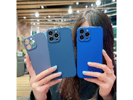 מקרה טלפון עבור IPhone X XR XS 11 12 13 14 פרו מקסימום 7 8 בתוספת נדבק טהור צבע עמיד הלם נוזל סיליקו