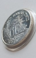 נהר הירדן- שנת 1990, מדליה כסף/925, 37 מ"מ, החברה הממשלתית למדליות ולמטבעות
