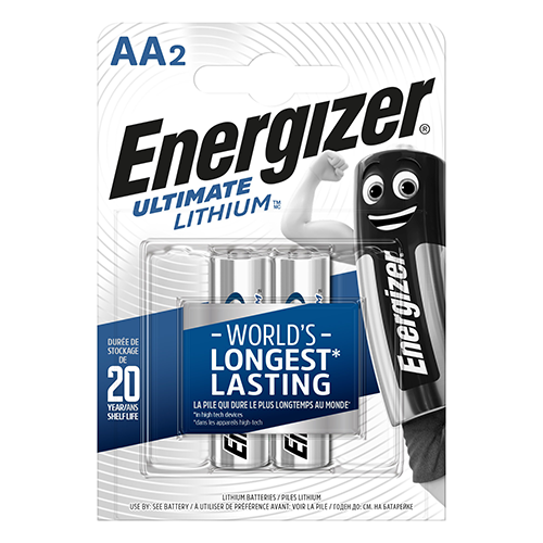 זוג סוללות AA ליתיום Energizer 1.5V