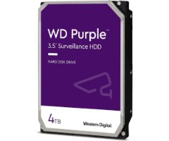 דיסק קשיח פנימי למחשב נייח ומערכות אבטחה WD 4TB Purple 5400rpm 256MB 3.5