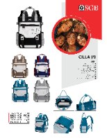 תיק גב CILLA  אפור/לבן