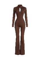 The Flair Junpsuit In Brown