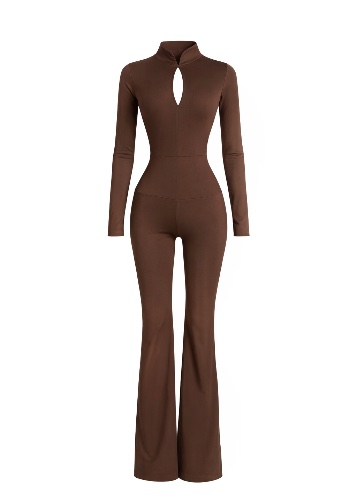 The Flair Junpsuit In Brown