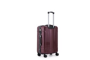סט 3 מזוודות איכותיות פוליקרבונט TESLA עם מנעול TSA - צבע דובדבן