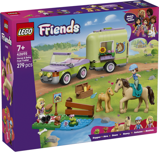 לגו חברות - קרוואן עם סוס וסייח - LEGO Friends  Animal Vet Clinic 42696