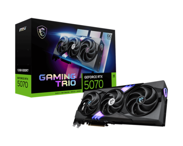 כרטיס מסך MSI  RTX 5070 12G GAMING TRIO OC