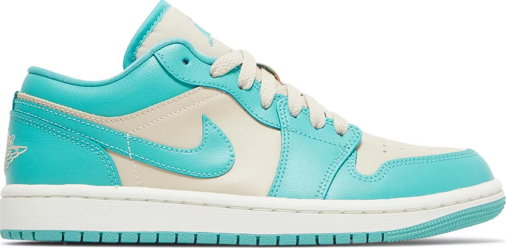 Wmns Air Jordan 1 Low Tropical Teal Sandy Beige