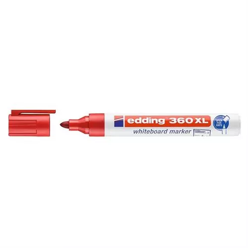 טוש מחיק 360 טיפ עגול 1.5-3 מ"מ אדום אדינג edding