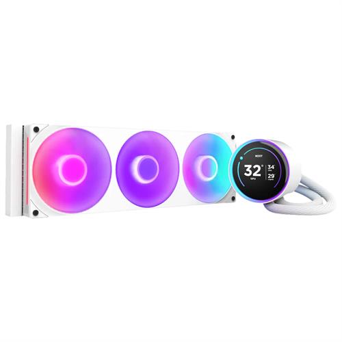 קירור נוזלי למעבד NZXT Kraken Elite 360 RGB 360mm White