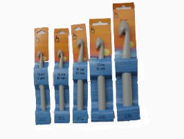 סט 5 מסרגות אחת עבות - 9, 10, 12, 15, 20 מ"מ