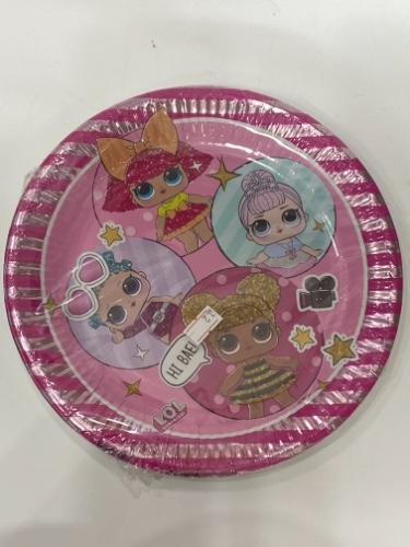 צלחות נייר 8 יח לול