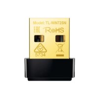 מתאם רשת אלחוטי Tp-Link USB TL-WN725N Nano – קונקטור USB מוזהב אחד עם סימוני דגם 2 4GHz