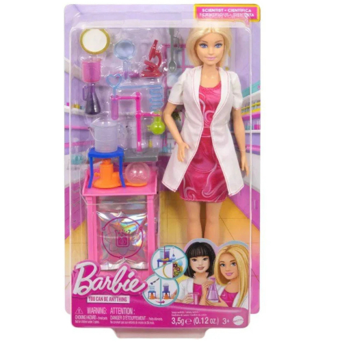 ברבי - בובת ברבי מדענית עם שולחן עבודה -  BARBIE JCR70