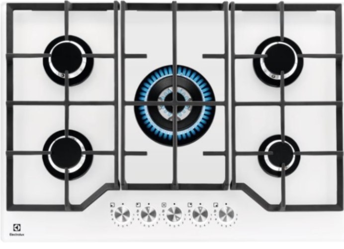 כיריים גז זכוכית - 5 מבערים Electrolux אלקטרולוקס KGG75362W
