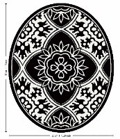 עיצוב איזור האסלה – מדבקה (39 ₪) שטיחון (88 ₪) סט (119 ₪) נובו שחור לבן TIVA DESIGN