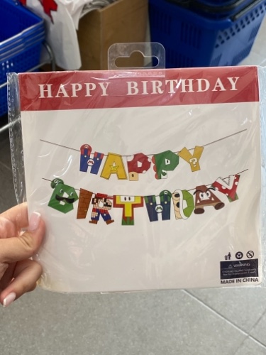דיגלונים מריו- happy birthday