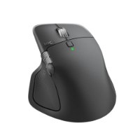 עכבר אלחוטי צבע שחור Logitech MX Master 4 For Mac – עכבר אפור כהה עם גלגלת עליונה גלגלת צד ונורית ירוקה מוארת טעינה מהירה