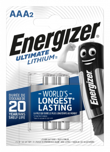 זוג סוללות AAA ליתיום Energizer 1.5V