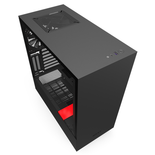 מארז מחשב NZXT H510i Matte Black-Red