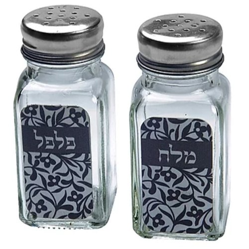 מלח ופלפל מעוצב עלים אפורים