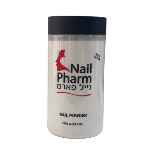 אבקת אקריל שקופה 1000 גרם Nail Pharm נייל פארם