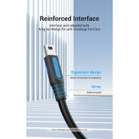 כבל  Vention USB-C to Mini-B Cable - 2M - Black