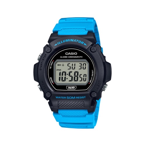 שעון קסיו Casio- תכלת שחור