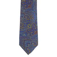 עניבה פייזלי כחול אדום משולב
