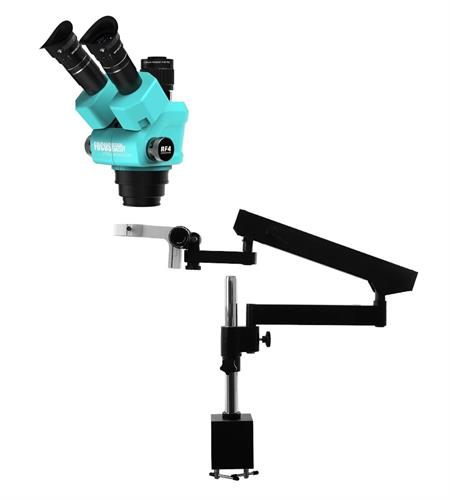 מיקרוסקופ למקצוענים עם זרוע שולחנית - דגם RF-6555 PRO MAX מבית חברת RF4 (כולל הכנה למצלמה דיגיטלית)