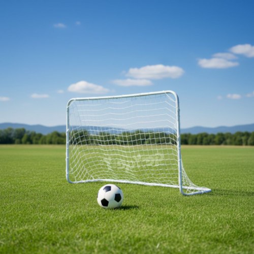 שער כדורגל מתכת ורשת לחצר 1.07X0.60 מטר מבית DERBY