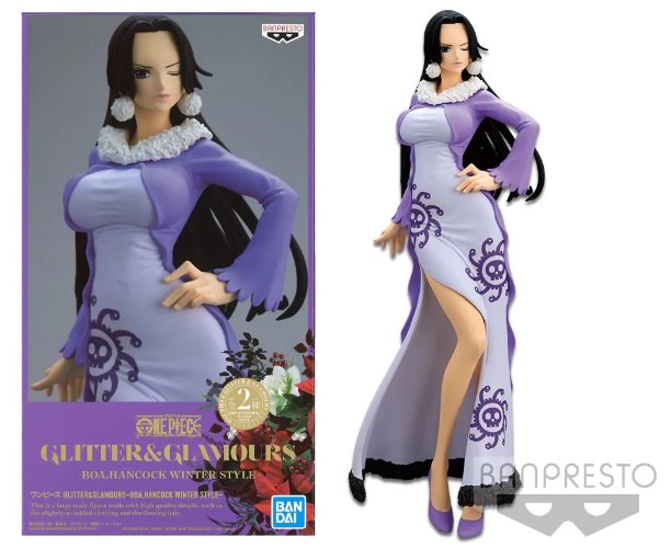 פסל וואן פיס מקורי 25 ס"מ Banpresto One Piece Glitter & Glamours - Boa Hancock Winter Style (Ver.B)